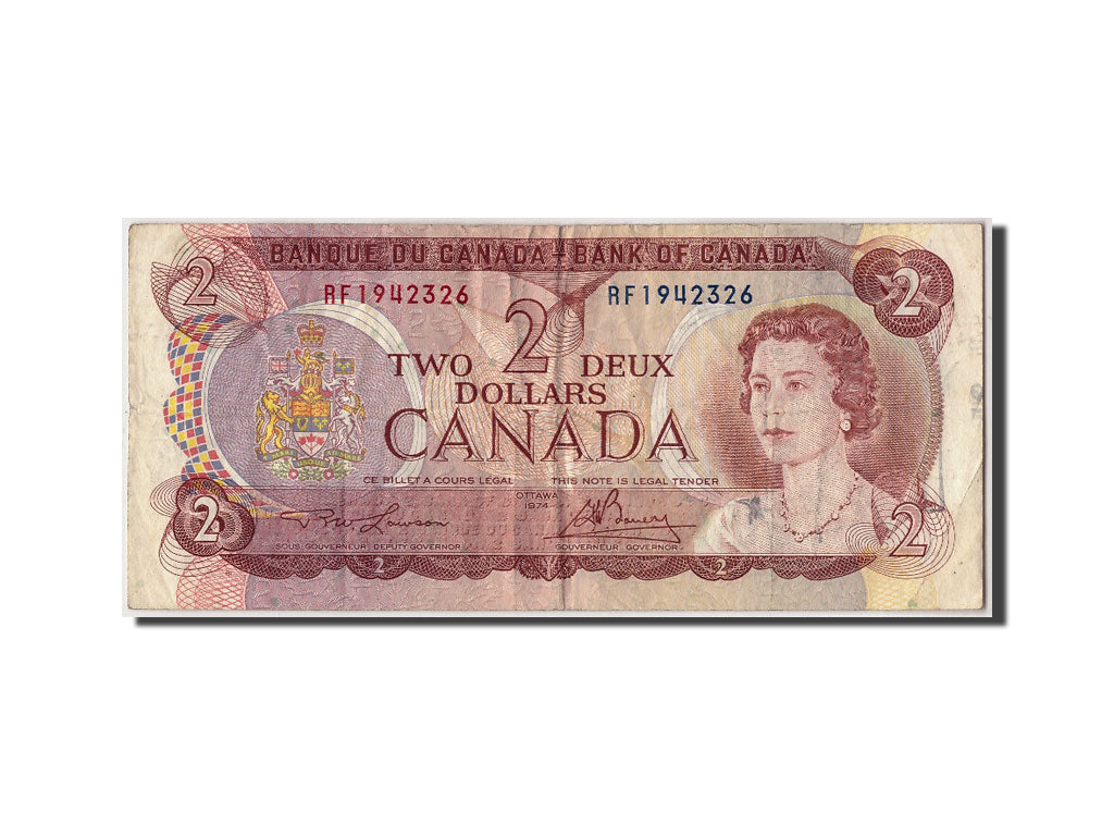Canada, 2 Dollars, 1974, MB+