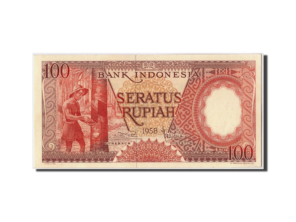 Billet, Indonésie, 100 Rupiah, 1958, NEUF
