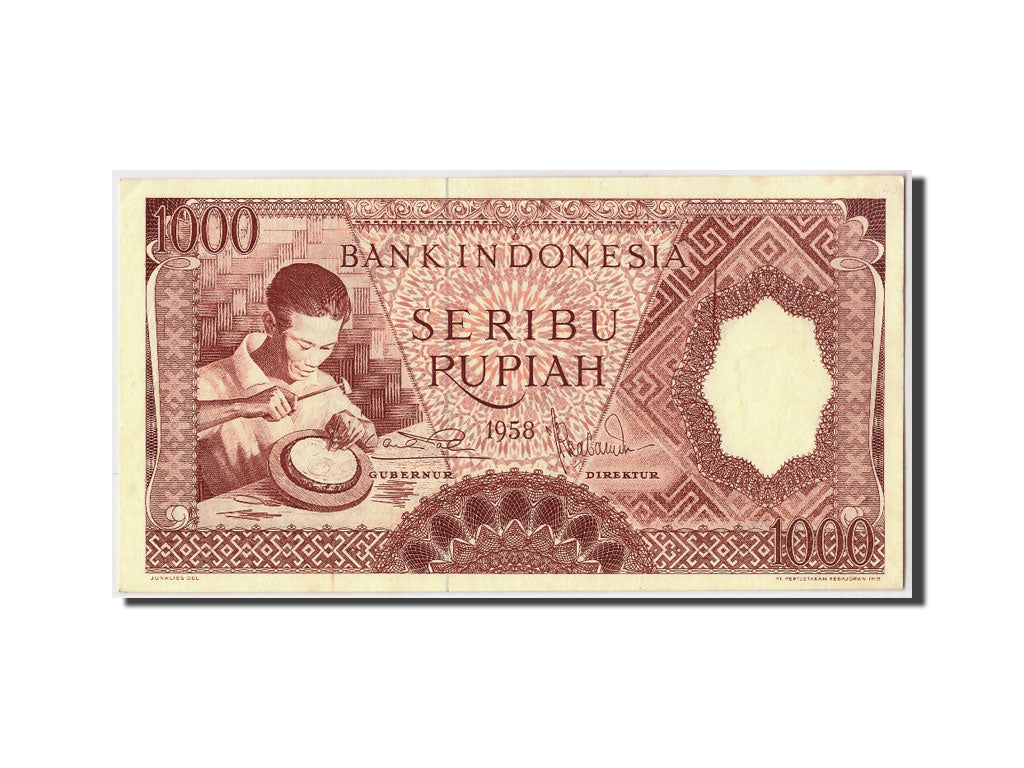 Indonesia, 1000 Rupiah, 1958, KM #61, UNC(63), RDN13773