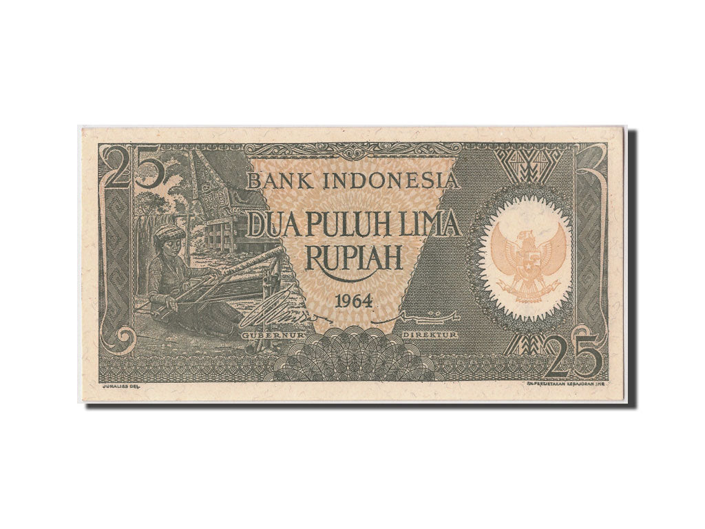 Banknote, Indonesia, 25 Rupiah, 1964, UNC(65-70)