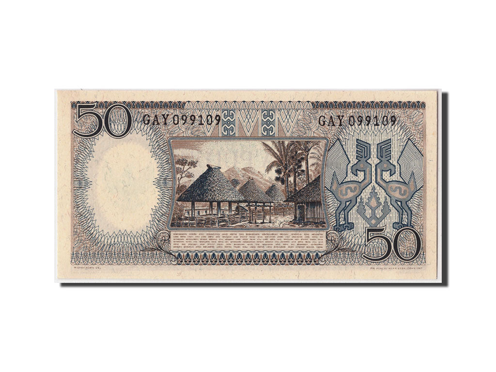 Billet, Indonésie, 50 Rupiah, 1964, NEUF