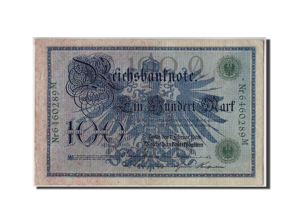 Banconote, Germania, 100 Mark, 1908, 1908-02-07, BB