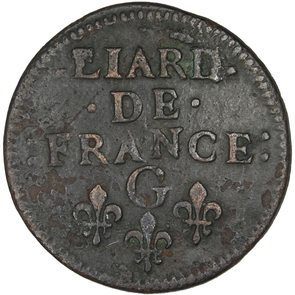 Louis XIV, Liard de France au buste jeune