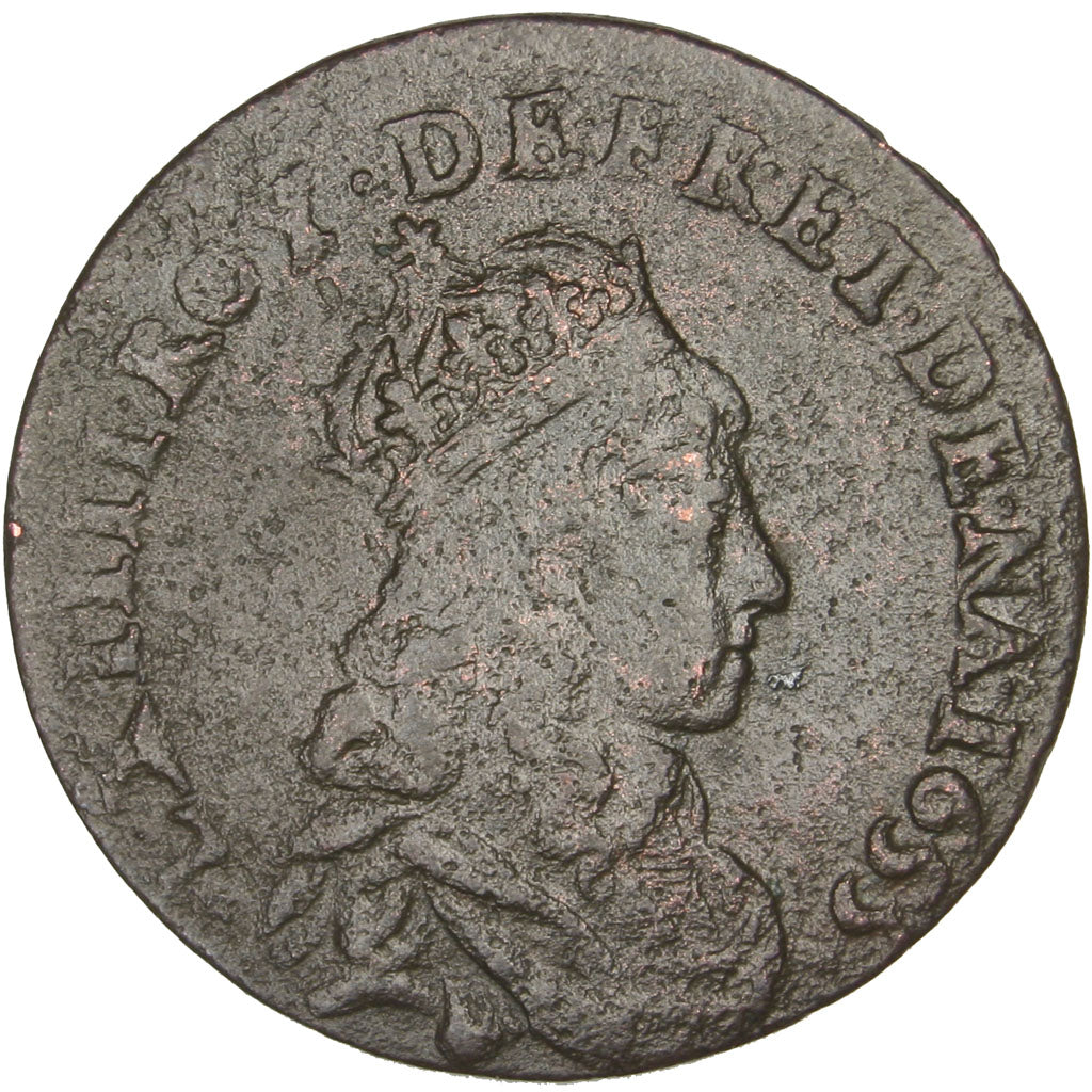 FRANCE, Liard, 1655, Meung sur Loire, VF(30-35), Copper, C2G #72, 3.38