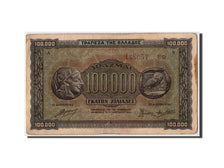 Banknote, Greece, 100,000 Drachmai, 1944, 1944-01-21, VF(20-25)