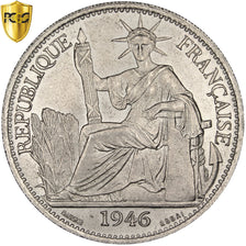 INDOCINA FRANCESE, 50 Cents, 1946, Paris, PCGS, SP66, FDC, Rame-nichel, KM:E4...