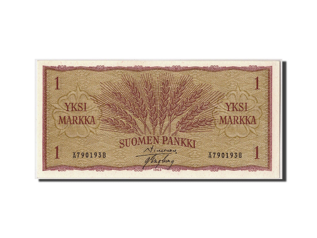 Billet, Finlande, 1 Markka, 1963, NEUF