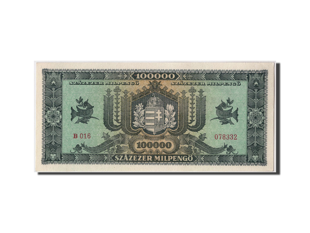 Banknote, Hungary, 100,000 Milpengö, 1946, 1946-04-29, UNC(63)
