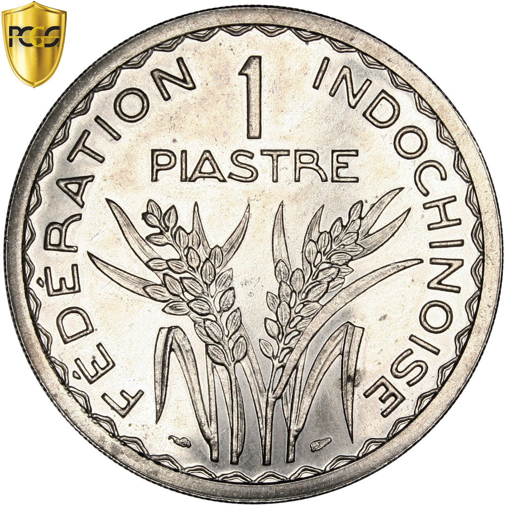 Coin, FRENCH INDO-CHINA, Piastre, 1946, Paris, ESSAI, PCGS, SP63, MS(63)