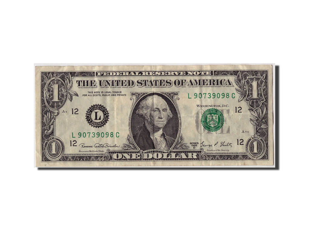 United States, One Dollar, 1969, KM #1572, EF(40-45), L90739098C