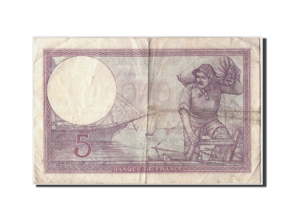 Billet, France, 5 Francs, 5 F 1917-1940 ''Violet'', 1932, 1932-12-08, TB+