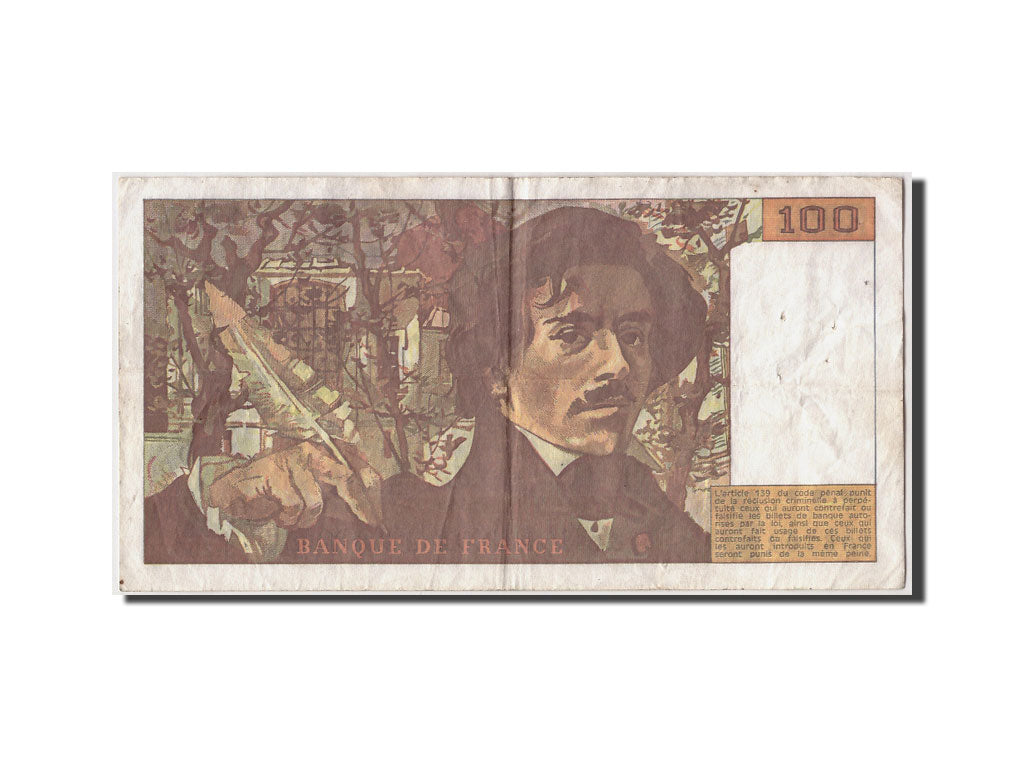 Billet, France, 100 Francs, 100 F 1978-1995 ''Delacroix'', 1993, TB+