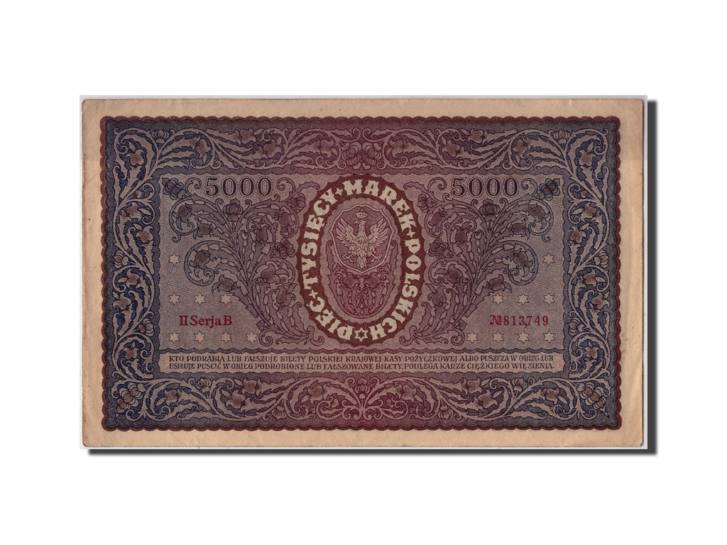 Banconote, Polonia, 5000 Marek, 1920, 1920-02-07, BB+