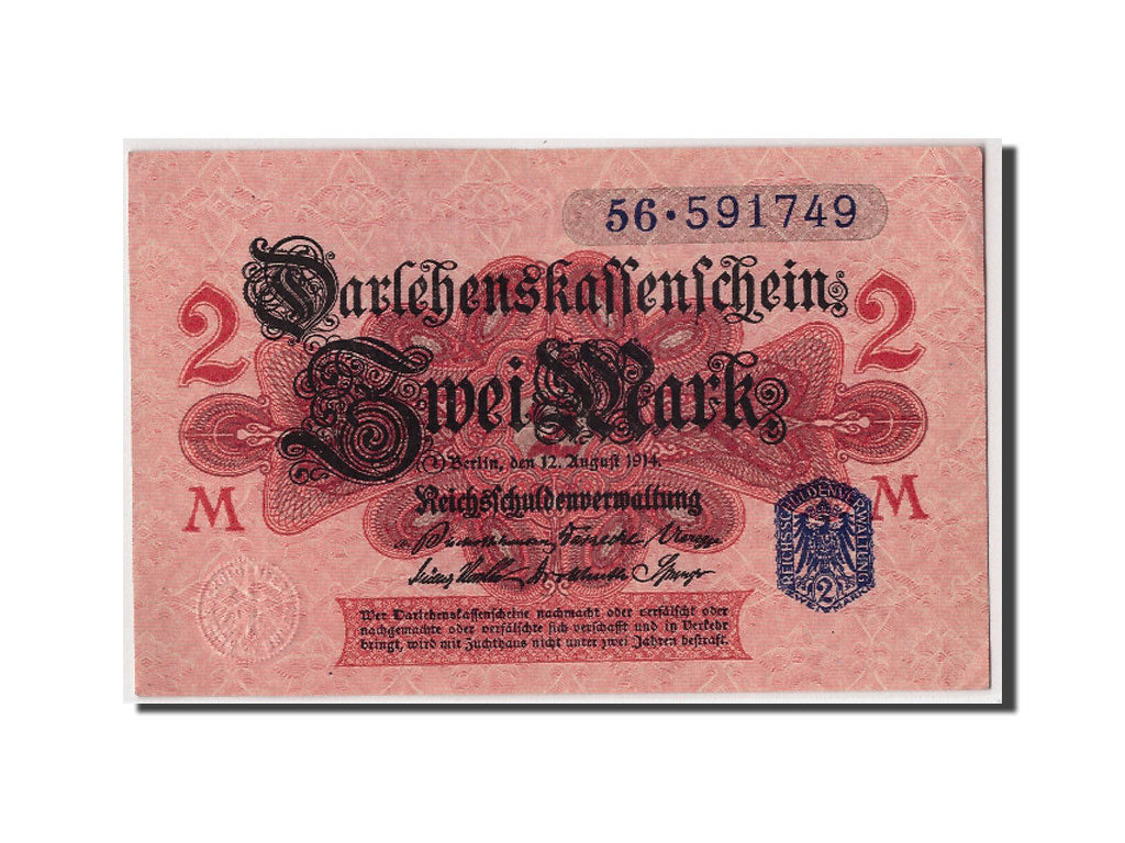 Germania, 2 Mark, 1914, 1914-08-12, SPL