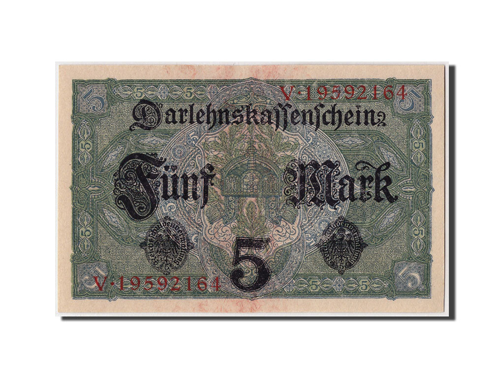 Germany, 5 Mark, 1917, KM #56b, 1917-08-01, UNC(63), V.19592164