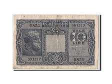 Italia, 10 Lire, 1944, 1944-11-23, MB+