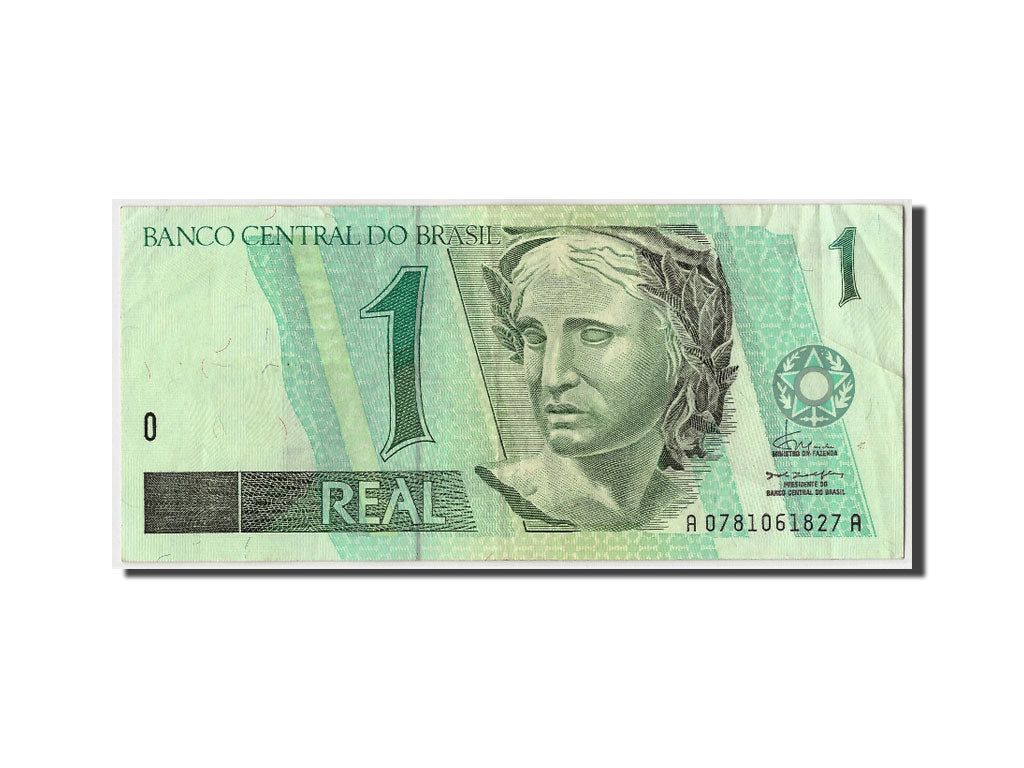 Brazil, 1 Real, KM #243a, AU(50-53), A0781061827A