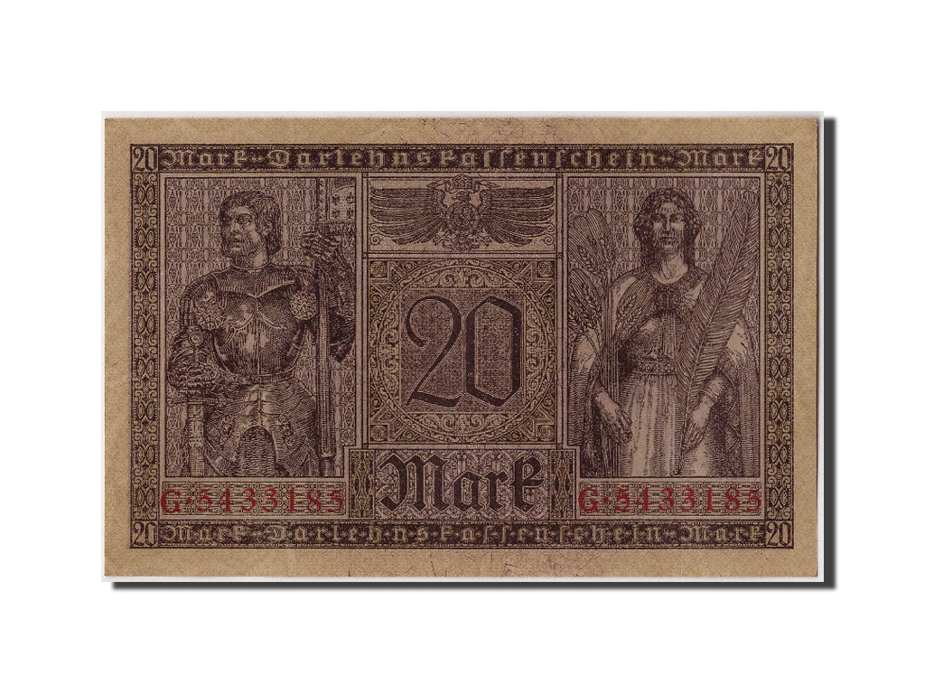 Germany, 20 Mark, 1918, KM #57, 1918-02-20, UNC(63), G.5433185