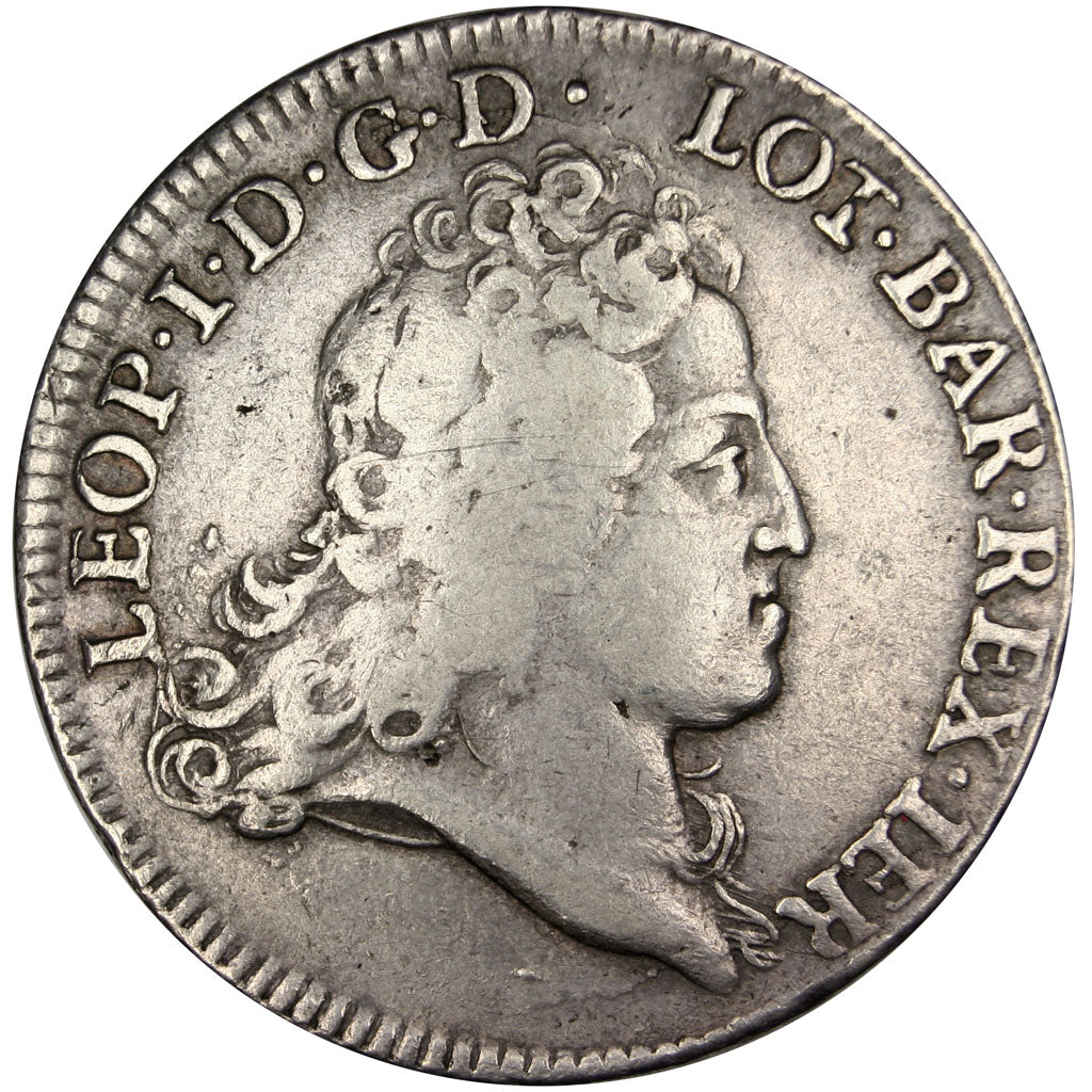 FRANCE, Ecu, 1725, Nancy, EF(40-45), Silver, Boudeau #1581, 20.19