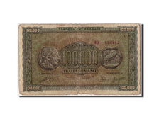 Banknote, Greece, 100,000 Drachmai, 1944, 1944-01-21, F(12-15)