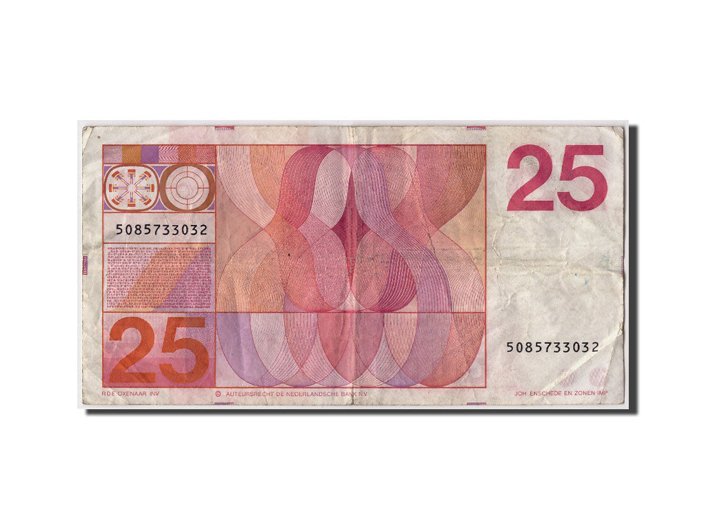 Netherlands, 25 Gulden, 1971, KM #92a, 1971-02-10, VF(20-25), 5085733032