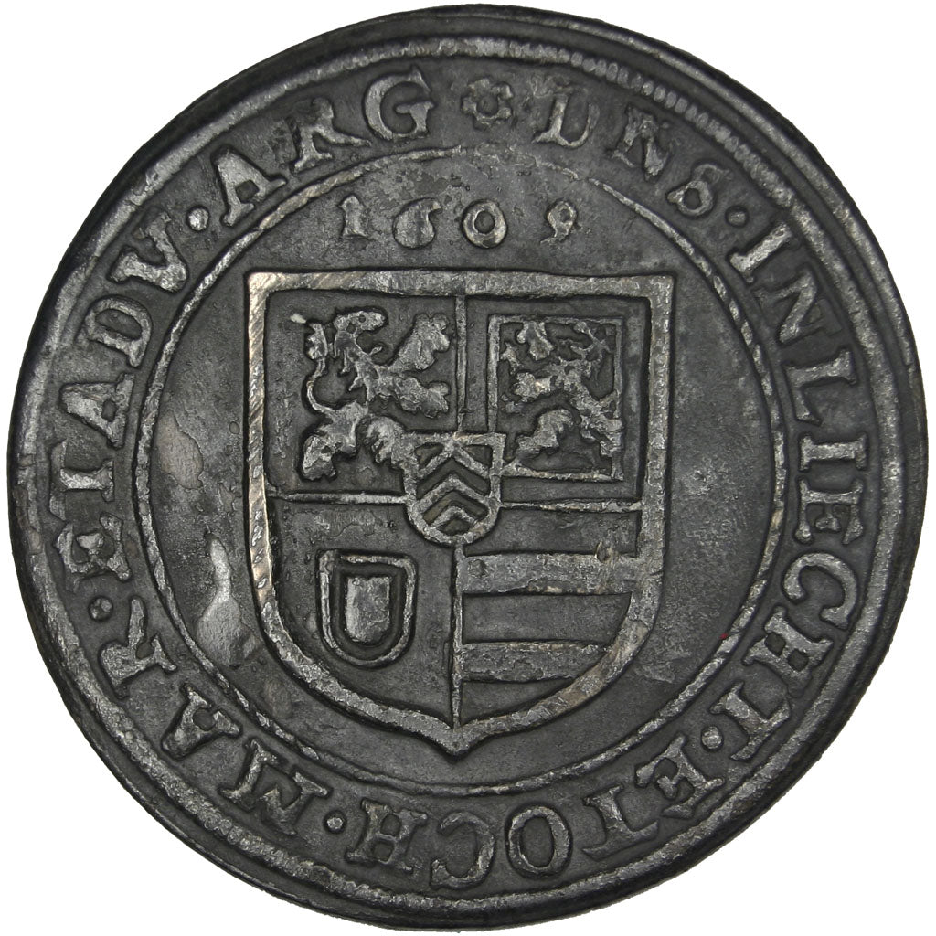 FRANCE, Teston, 1609, AU(50-53), Silver, Boudeau #1402, 8.60