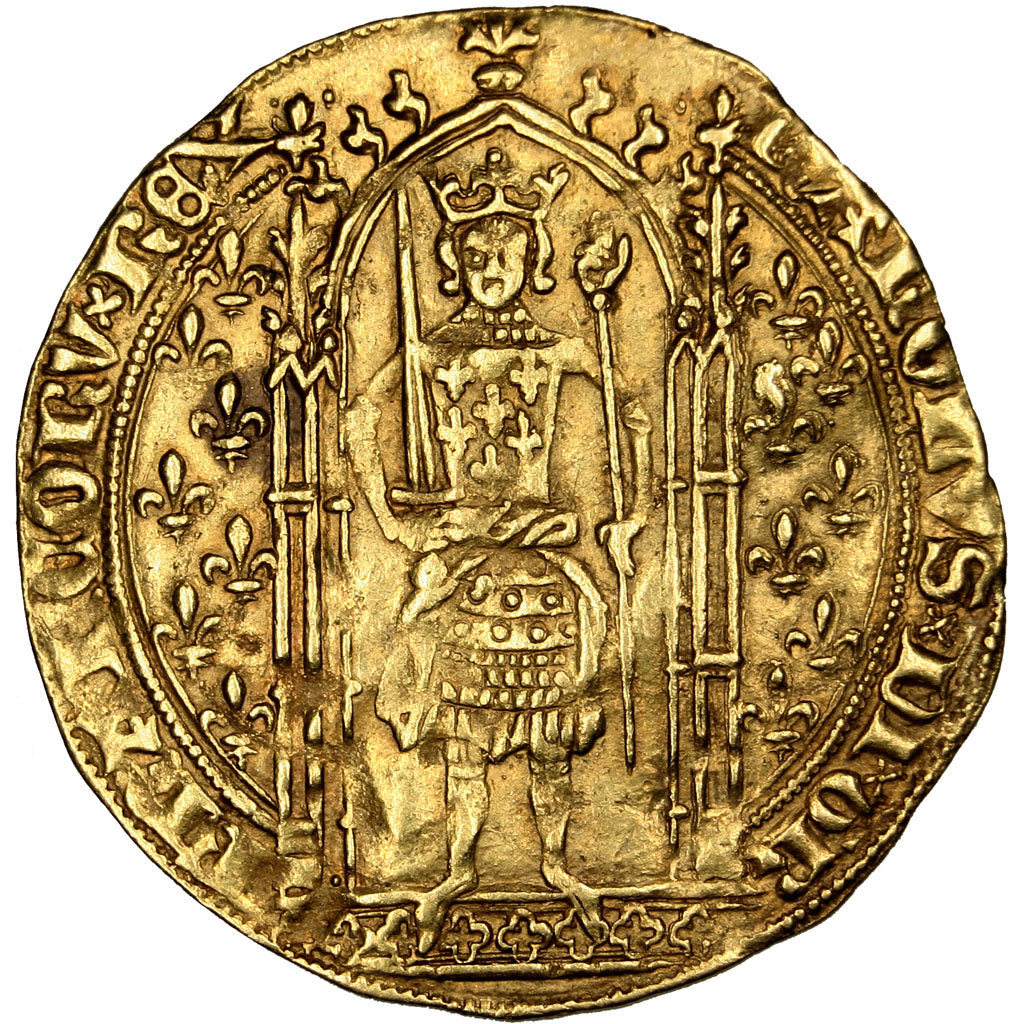 FRANCE, Franc à pied, AU(50-53), Gold, Duplessy #360 A, 3.78