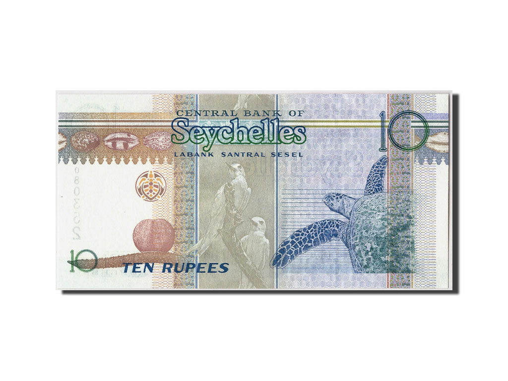 Seychelles, 10 Rupees, KM #36a, UNC(63), AA080352