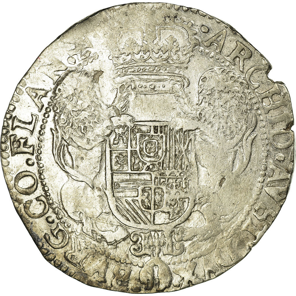Coin, Spanish Netherlands, BRABANT, 1/2 Patagon, 1625, Antwerp, EF(40-45)