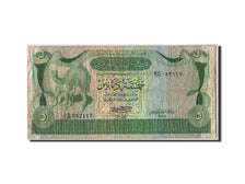 Biljet, Libië, 5 Dinars, TB