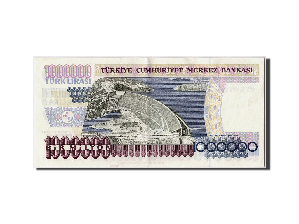 Turkey, 1,000,000 Lira, KM #209, EF(40-45), M79 378265