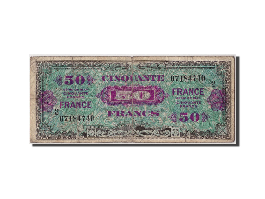 50 Francs Verso Francs type 1945