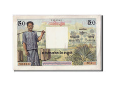 Banknote, Cambodia, 50 Riels, Undated (1956-72), Undated, KM:3Aa, UNC(60-62)