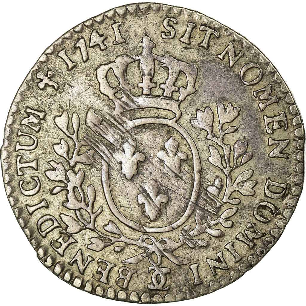 Coin, France, 1/10 Ecu, 1741, Besançon, EF(40-45), Silver, Gadoury:292