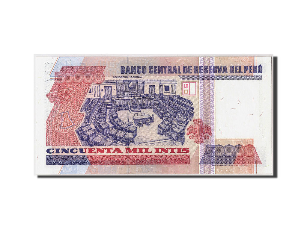 Banconote, Perù, 50,000 Intis, 1988, 1988-06-28, FDS