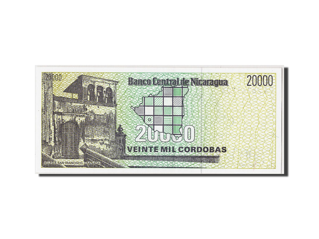 Banknote, Nicaragua, 20,000 Córdobas, UNC(65-70)