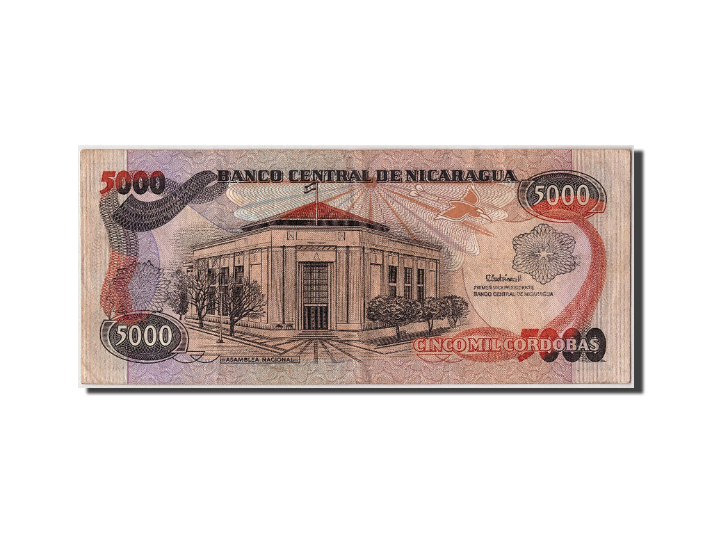 Geldschein, Nicaragua, 5000 Cordobas, SS