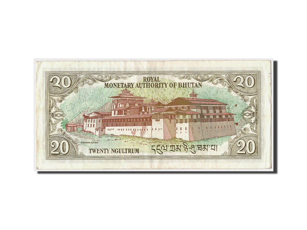 Bhutan, 20 Ngultrum, KM #16b, VF(30-35), EA0691819