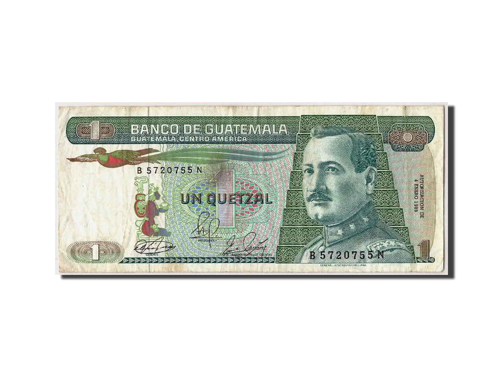 Guatemala, 1 Quetzal type General José Maria Orellana