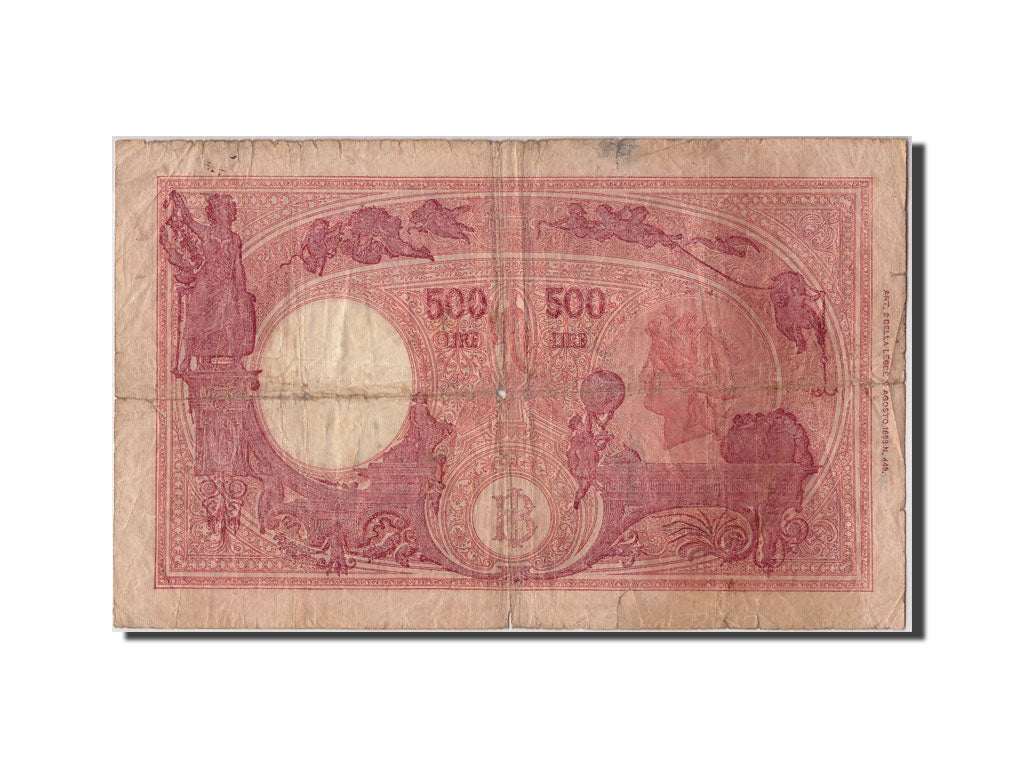 Banknote, Italy, 500 Lire, 1944, 1944-08-01, VF(30-35)