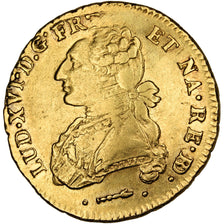 Coin, France, Louis XVI, Double louis d'or de Béarn au buste habillé, 1778 Pau