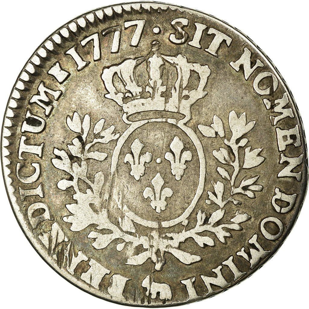 Moneta, Francia, Louis XVI, 1/5 Écu de Béarn, 24 Sols, 1/5 ECU, 1777, Pau, MB