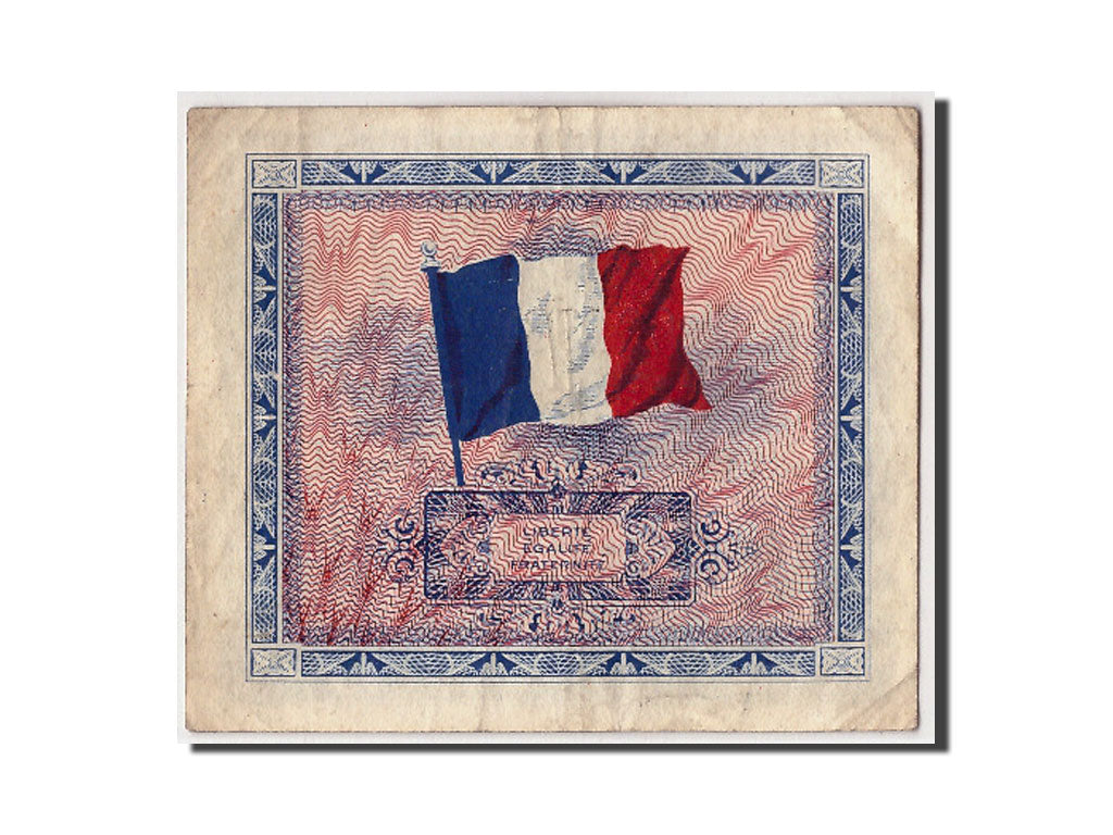 Billet, France, 5 Francs, 1944 Flag/France, 1944, TB+, Fayette:VF17.1, KM:115a