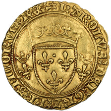 FRANCE, Ecu d'or, Saint Quentin, AU(50-53), Gold, Duplessy #511, 3.50
