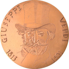 França, Medal, Musique, Giuseppe Verdi, Artes e Cultura, 1984, Rips, AU(55-58)