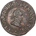 FRANCE, Denier Tournois, Paris, AU(55-58), Copper, 1.73