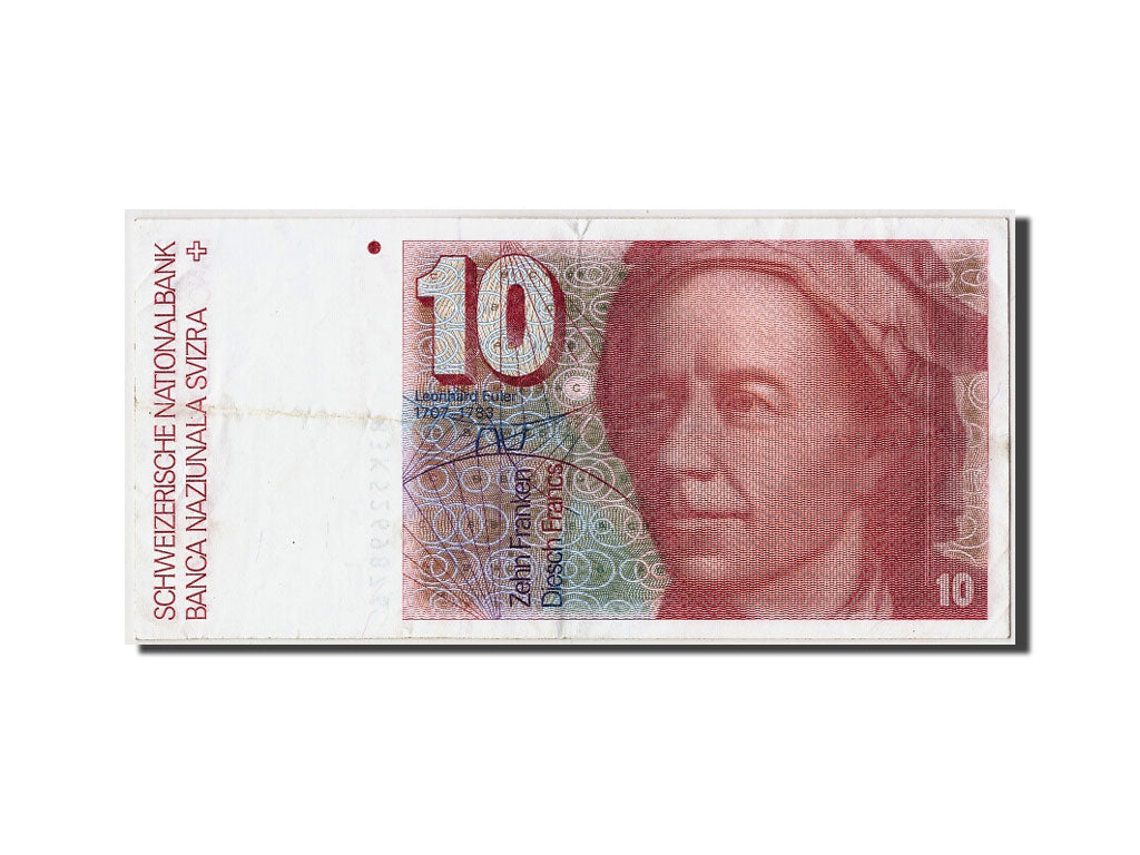 Suisse, 10 Francs type Leonhard Euler