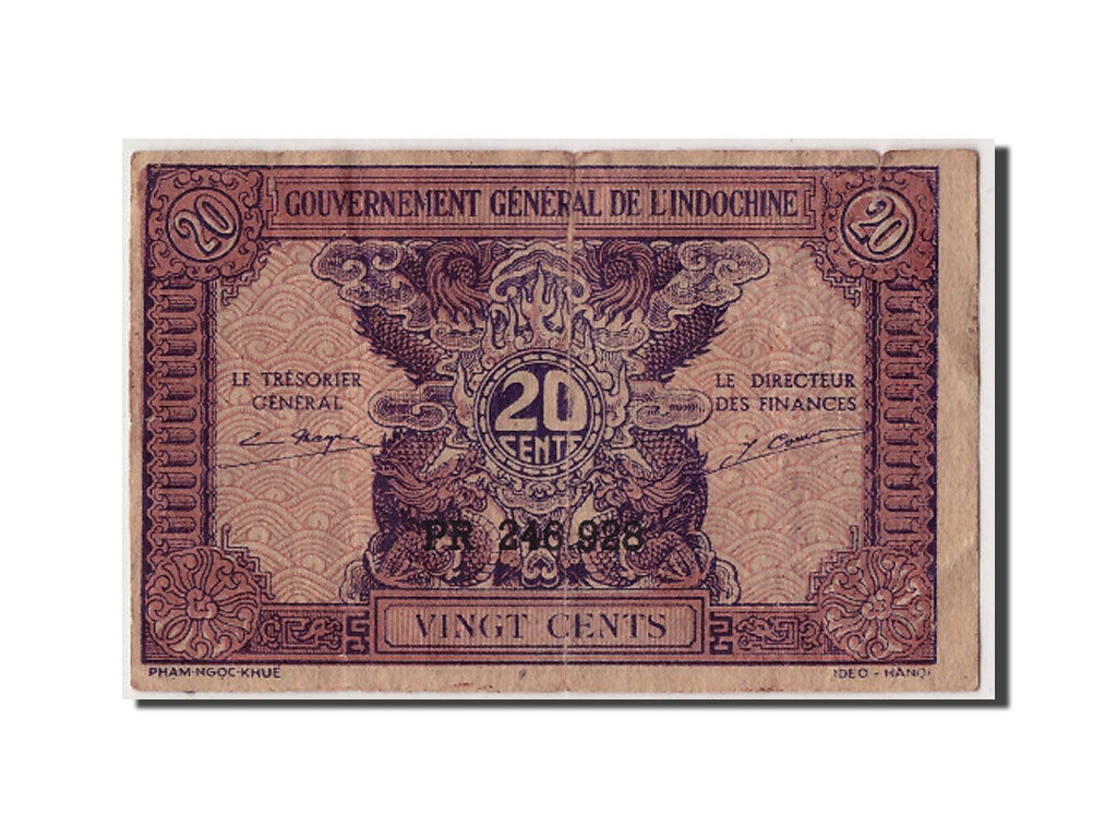 Indochine,20 Cents type 1942