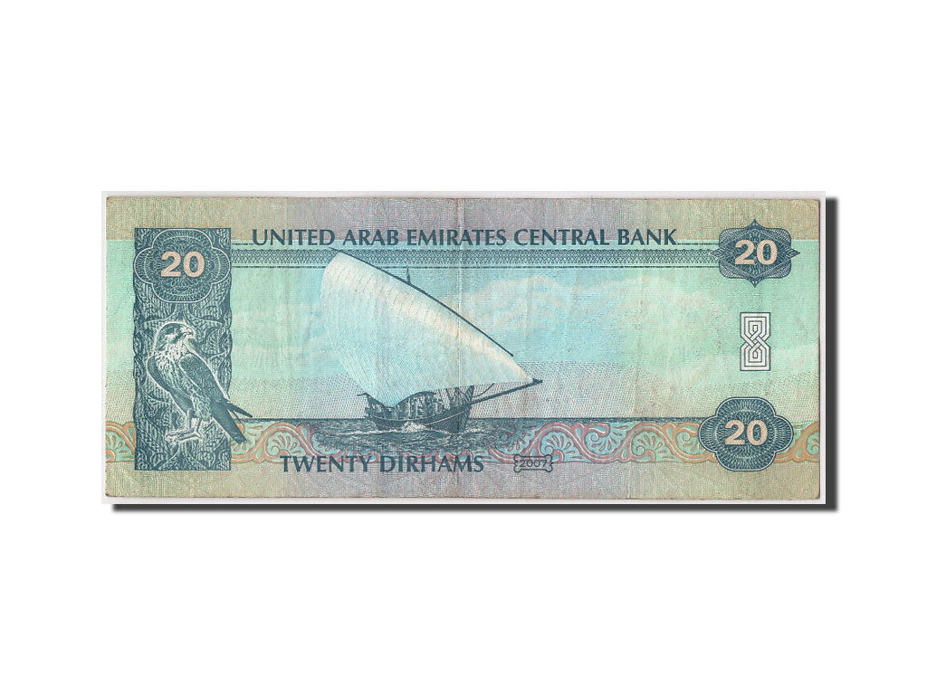 United Arab Emirates, 20 Dirhams, 2007, KM #28a, EF(40-45)