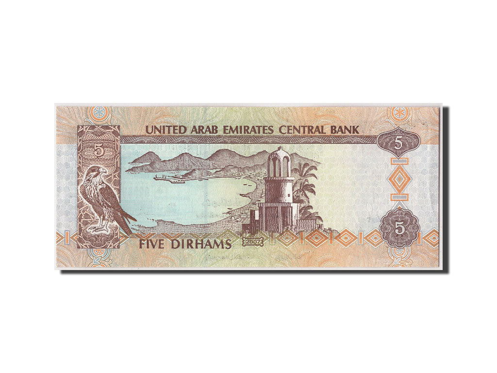 United Arab Emirates, 5 Dirhams, 2007, KM #26b, UNC(63), 816545216